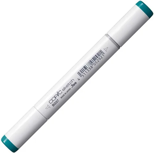 Miniatura 3 de Copic Marcador de boceto, barril ovalado, punta mediana ancha y súper pincel, jaspe BG57 (BG57-S)