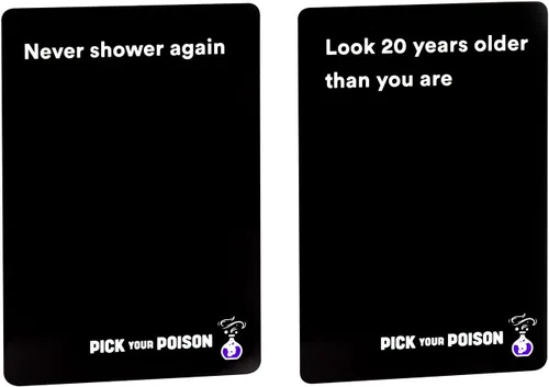 Miniatura 7 de Pick Your Poison Edición familiar – Divertido juego de fiesta "Would You Rather" para niños, adolescentes y adultos Divertido juego de cartas