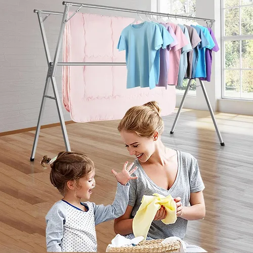 Miniatura 2 de Stainless Steel Clothes Drying Rack, Clothes Dryer Racks for Laundry Foldable, Racks for Laundry Room Clothes Dryer Rack Outdoor, Dryer Racks for