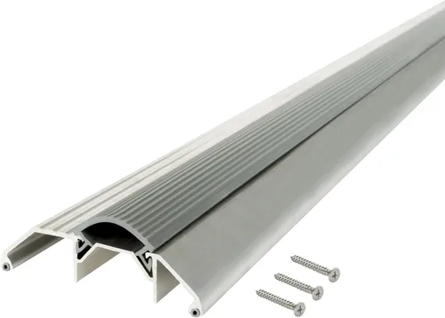 Miniatura 7 de M-D Building Products 08003 3-3/4 pulgadas x 1-1/8 pulgadas x 32 pulgadas. Umbral de alto perfil de aluminio plateado y vinilo resistente