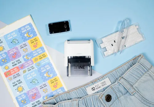 Miniatura 6 de Sello Mine Compact para Ropa y Marcador de Libros Marcador Compacto Personalizado para Ropa de Adultos y Niños Sello de Nombre Personalizado