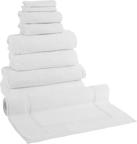 Miniatura 23 de Toallas turcas clásicas prémium juego de toallas suaves – Incluye toallas de baño de gran tamaño, toallas de baño, toallas de mano, toallas de baño