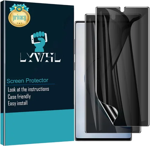 LWYHL - Paquete de 2 protectores de pantalla de privacidad para Note 10 Plus, película de TPU flexible antiespía para Samsung Galaxy Note 10+