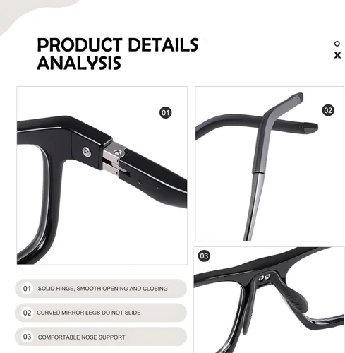 Miniatura 5 de YIMI Lentes fotocromáticos con bloqueo de luz azul, antifatiga ocular, para computadora, juegos, bloqueo de pantalla de luz azul, para hombres