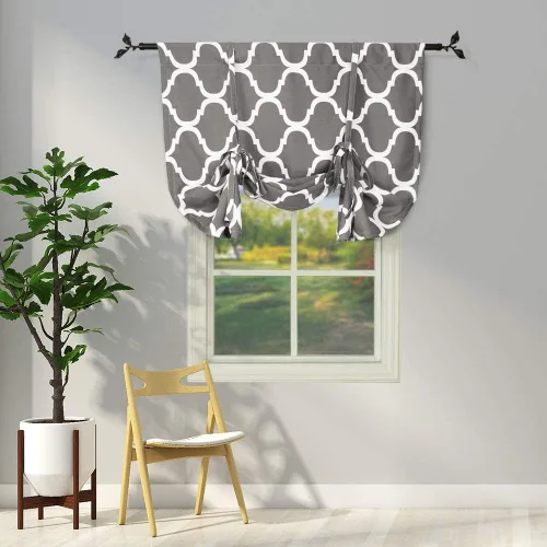 Miniatura 36 de Melodieux - Cortinas de bolsillo de moda marroquí para cocina, cafetería o baño, pequeñas ventanas