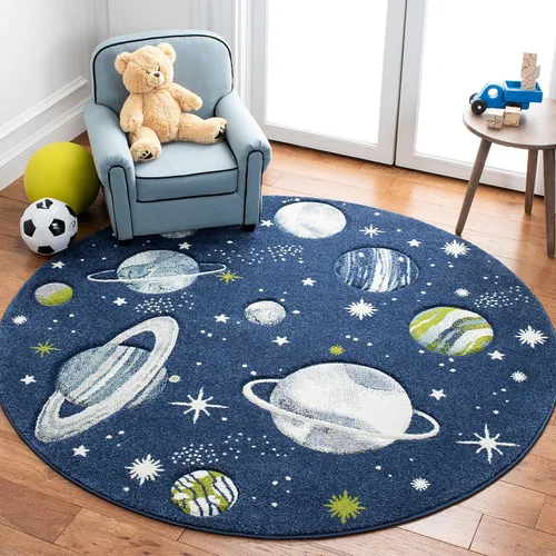 Miniatura 11 de SAFAVIEH Carousel Kids Collection - Alfombra decorativa de 2 x 3 pies, color gris y lavanda, no desprende pelusa y de fácil cuidado, ideal