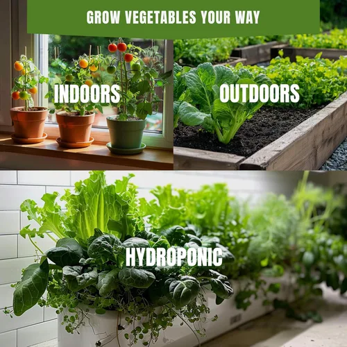 Miniatura 3 de Semillas de verduras para clima frío: 20 variedades tolerantes al frío, más de 3900 semillas de reliquia sin OMG para interiores y exteriores, kit