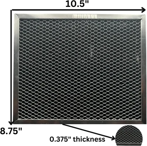 Miniatura 3 de WINDON BAY Filtro de carbón para campana extractora Broan, 8.75 x 10.5 x 3/8 pulgadas, malla de aluminio, repuesto de grasa y olor, 1 paquete