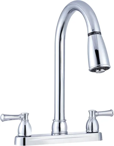 Miniatura 12 de Llave para fregadero de cocina Dura Faucet, llave de reemplazo no metálica con doble palanca para casas rodantes, caravana quinta rueda