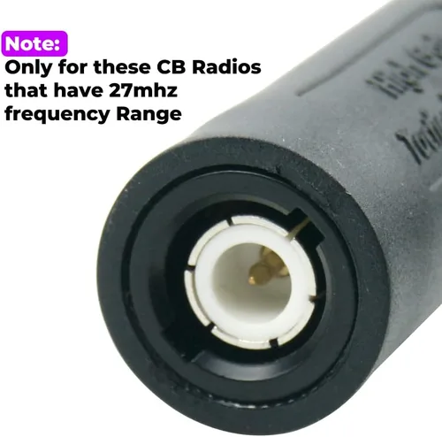 Miniatura 5 de Antena táctica de radio CB de 27 MHz, 18.4 in/18,38 pulgadas, conector macho BNC, antena de radio para QYT CB-27 CB-58 Radio marina de mano