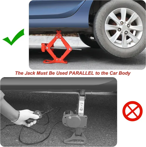 Miniatura 6 de TYAYT Coche eléctrico de 3 toneladas 12V Scissor Jack para Sedán, SUV y reemplazo de neumáticos