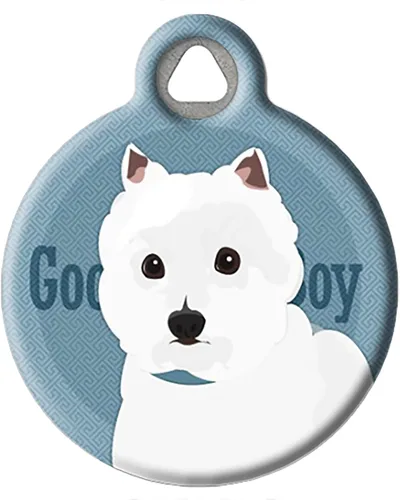 Miniatura 23 de Good Boy Airedale - Etiqueta de identificación personalizada para mascotas para perros y gatos, tamaño grande
