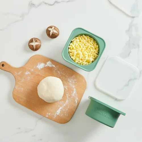 Miniatura 7 de Recipientes individuales de almacenamiento de masa de 16.9 fl oz con tapa hermética, ideal para pizza napolitana, bola de masa redonda, fermentación