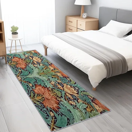 Miniatura 10 de 2'x8' Rug Runners for Hallways Non Slip Vintage Wood Panel Texture Brown Runner Rug for Bedroom, Washable Runner with Non Slip Backing, Soft Brown 7