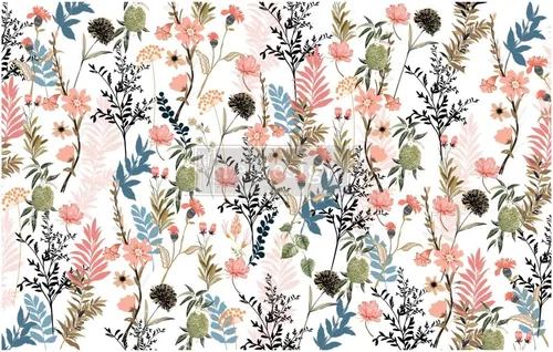 Miniatura 14 de Rediseñar con Rediseñar Decoupage Decor Papel de seda Cobalt Flourish, 1 hoja (19 x 30 pulgadas) Rediseñar papel de decoupage de tejido 655350652340