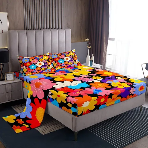 Miniatura 12 de Feelyou Juego de sábanas de la bandera estadounidense, tamaño individual, juego de cama para niños y niñas, 4 de julio, 4 de julio, sábana bajera