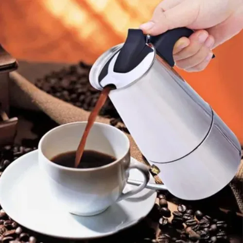 Miniatura 2 de Moka Pot 300ML Moka Espress - Cafetera de acero inoxidable, cafetera italiana, cafetera aislada para el hogar