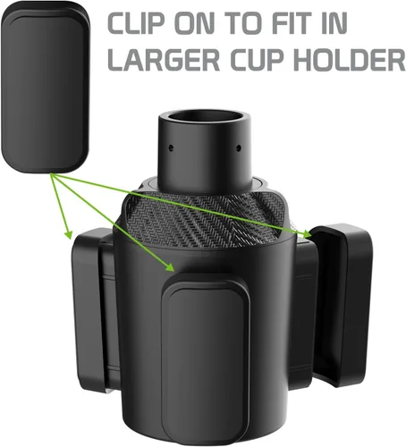 Miniatura 6 de Portavasos y organizador expandible de alta resistencia para automóvil, ajuste universal para botellas grandes, tazas de café, teléfonos, alimentos