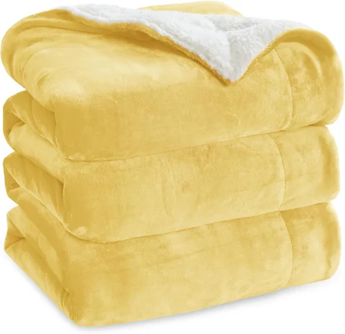 Miniatura 40 de Bedsure GentleSoft - Manta de forro polar Sherpa para sofá, manta de Navidad gruesa y cálida para invierno, manta de felpa suave y esponjosa como