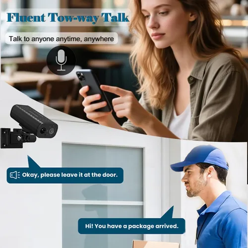 Miniatura 7 de W9 Mini Cámara Impermeable para Cada Rincón, Duración de Batería Sin Cables a Juego, Cámaras de Seguridad Inteligentes Compactas para Hogar 4K