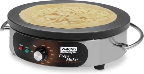 Miniatura 3 de Waring Commercial WSC160X - Máquina de crepas eléctrica comercial de 16 pulgadas, superficie de cocción de hierro fundido, base de acero inoxidable