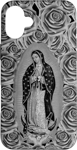 Miniatura 22 de Funda para iPhone 14 Pro Max Our Lady Virgen De Guadalupe Virgen María Floral