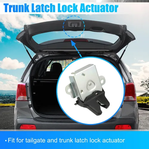 Miniatura 3 de X AUTOHAUX Pestillo de la puerta trasera del coche Actuador de la cerradura de la puerta del maletero trasero 64610-12360 para Toyota Corolla E12