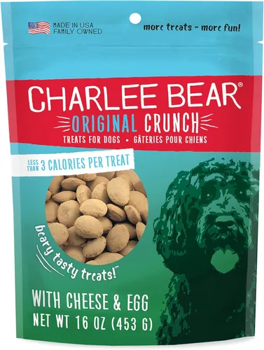 Miniatura 15 de Charlee Bear Original Crunch - Golosinas para perros, hígado de pollo, bolsa resellable de 16 onzas, golosinas de entrenamiento bajas en calorías