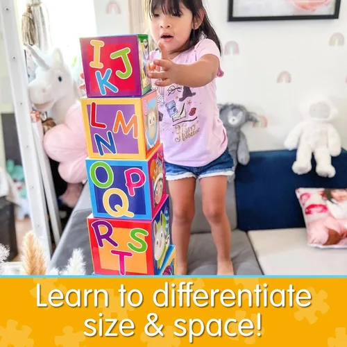 Miniatura 4 de Learning Journey International LLC Play & Learn - Cubos apilables - Juguetes STEM y regalos para niños y niñas a partir de 12 meses - Juguete