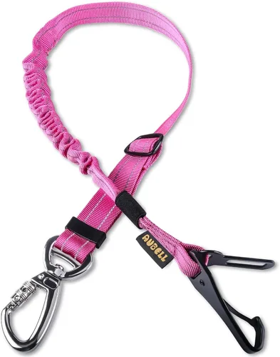 Miniatura 22 de AUBELL Cinturón de seguridad para perro, 3 en 1, ajustable, reflectante, resistente, arnés de perro con gancho de clip, cierre y hebilla, mosquetón