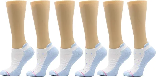 Miniatura 63 de Dr. Motion Calcetines de compresión de corte bajo para mujer, paquete de 2