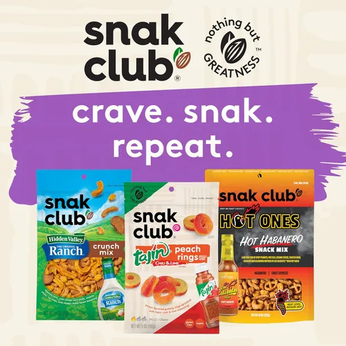 Miniatura 7 de Snak Club Tropical Trail Mix con cacahuetes, papaya seca, pasas, chips de plátano, piña seca, chips de coco y almendras, aperitivo sin gluten