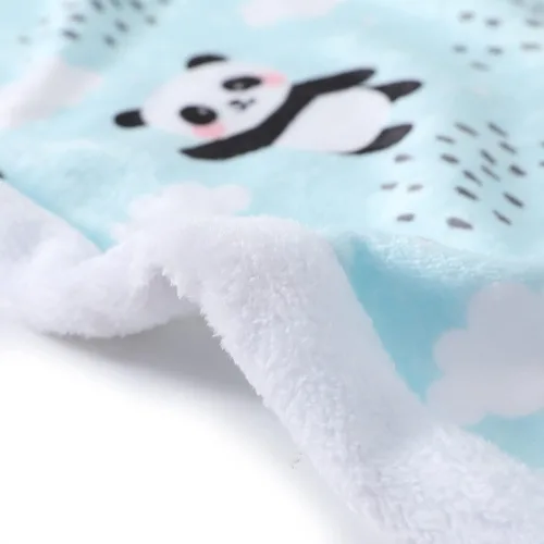 Miniatura 5 de Manta de panda súper suave y acogedora Mantas ligeras azules con diseño de pandas Accesorios de pandabear regalos para niñas, adolescentes y mujeres