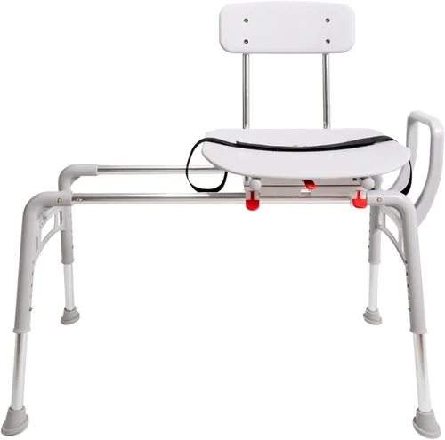 Miniatura 2 de Eagle Health Supplies Silla de ducha deslizante con asiento giratorio, elegible para FSA/HSA, bancos de ducha ajustables en altura para ducha