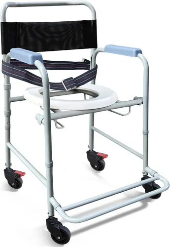 Miniatura 9 de Aliseniors - Silla de ducha para ducha interior - Taburete de baño antideslizante con asiento acolchado y agujeros para la tina y el baño - Banco