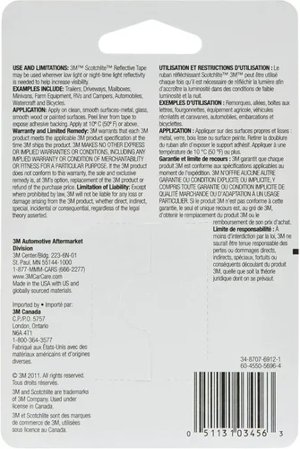 Miniatura 3 de Cinta reflectante Scotchlite 3M 2 x 36 in, color plata