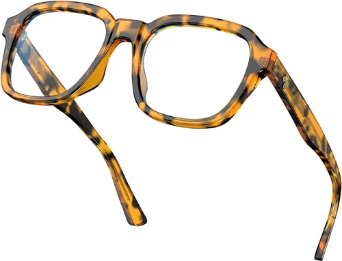 VISOONE - Gafas de luz azul de moda con bloqueo de luz azul, anteojos cuadrados grandes para computadora para mujeres y hombres; Bennett