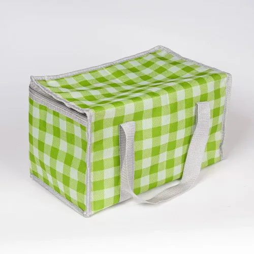 Miniatura 2 de Bolsa de picnic aislada reutilizable, bolsa de playa con cremallera superior, bolsa aislada para calor o frío, cesta de picnic plegable, picnic