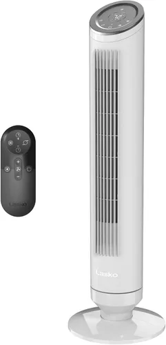Miniatura 13 de Lasko Ventilador de torre Ascend con control remoto, ventiladores de piso de 36 pulgadas para dormitorio del hogar, flujo de aire de 29 pies/s
