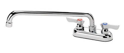 Krowne Metal 11412L - Grifo de repuesto para fregaderos de barra para montaje en cubierta, se adapta a fregaderos de 22 pulgadas, boquilla de 12