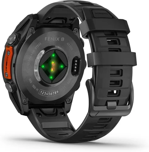 Miniatura 9 de PlayBetter Garmin Fenix 8 AMOLED (47mm, 1.4") (Gris pizarra/Negro) Reloj inteligente multideporte GPS con pantalla táctil de 1.4", faro LED AMOLED