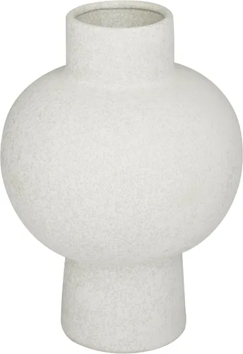 Miniatura 8 de CosmoLiving by Cosmopolitan Jarrón de cerámica, 8" x 8" x 11", blanco