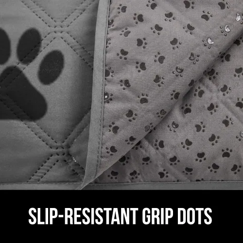 Miniatura 4 de GORILLA GRIP Funda de cama impermeable para perros, 82 x 68 pulgadas, parte trasera antideslizante con agarre, a prueba de fugas, lavable, funda