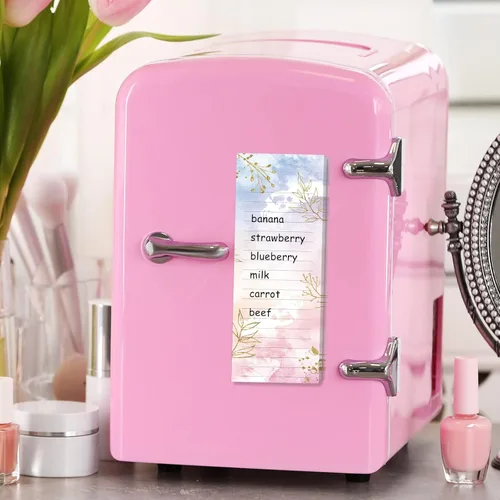 Miniatura 7 de Sinmoe Paquete de 12 almohadillas magnéticas para lista de comestibles para nevera, bloc de notas magnéticas para refrigerador, lista de compras