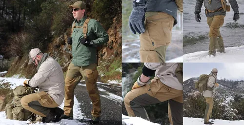 Miniatura 7 de Helikon-Tex - Pantalones híbridos para hombre, HOP Outback, DuraCanvas, VersaStretch