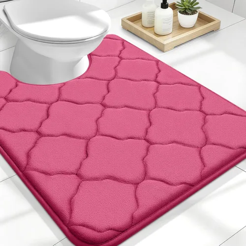 Miniatura 185 de OLANLY Alfombra de Baño de Espuma Viscoelástica de 24 x 16 pulgadas, Ultra Suave y Absorbente, Alfombras de Baño Antideslizantes, Cómodas, Lavables