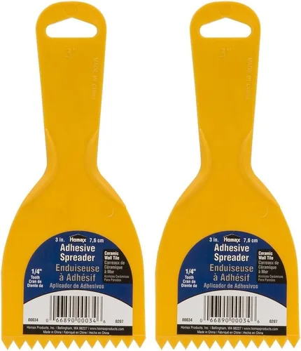 Miniatura 16 de Homax Esparcidor adhesivo, 8 pulgadas, diente de 3/16 pulgadas, esparcidor de pisos de madera dura, naranja