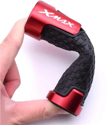 Miniatura 4 de Universal for Y&AMAHA Xmax 125 250 300 400 Motorcycle Handlebar Grips Racing Handle Grips Aluminium Comfortable Soft Rubber Hand Bar Grip