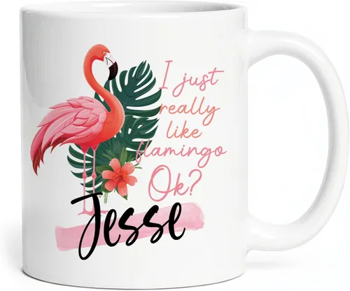 Miniatura 13 de Taza de flamenco personalizada 2023, Flock Of Flamingo Mug para cumpleaños de los amantes del flamenco, taza de café personalizada de flamenco