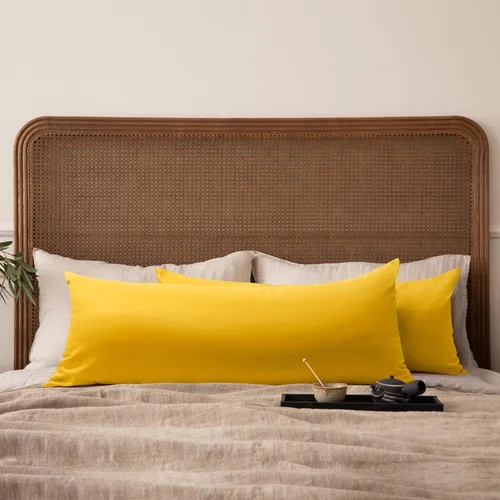 Miniatura 53 de Thmyo - Paquete de 2 fundas de almohada de algodón sólido decorativas cuadradas, fundas de almohada DIY, fundas de almohada en blanco